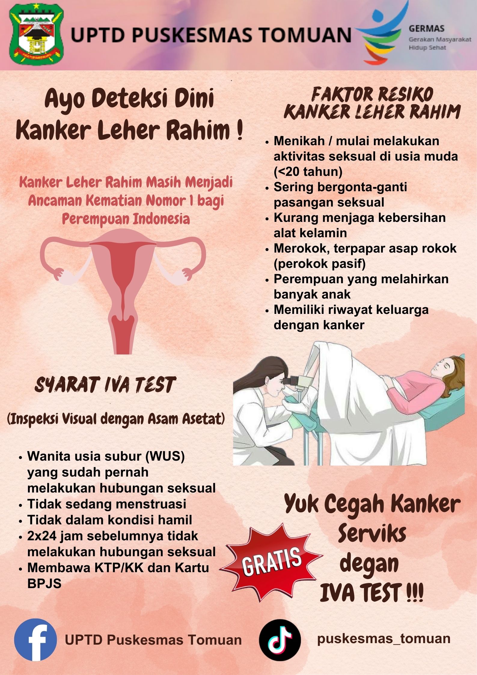 Deteksi Dini Kanker Serviks dengan IVA Test